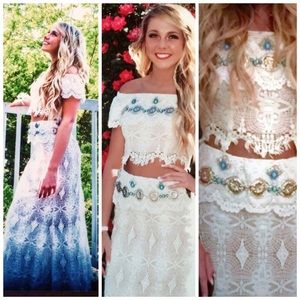 Boho prom dress